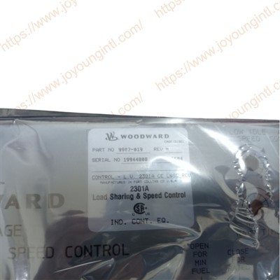 WOODWARD 9907-019 2301부하 공유 및 속도 제어